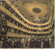 Gustav Klimt Zuschauerraum im Alten Burgtheater in Wien oil painting artist